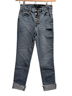 Calvin Klein Jeans High-Rise Button-Fly Light Blue Denim Jeans (#812)